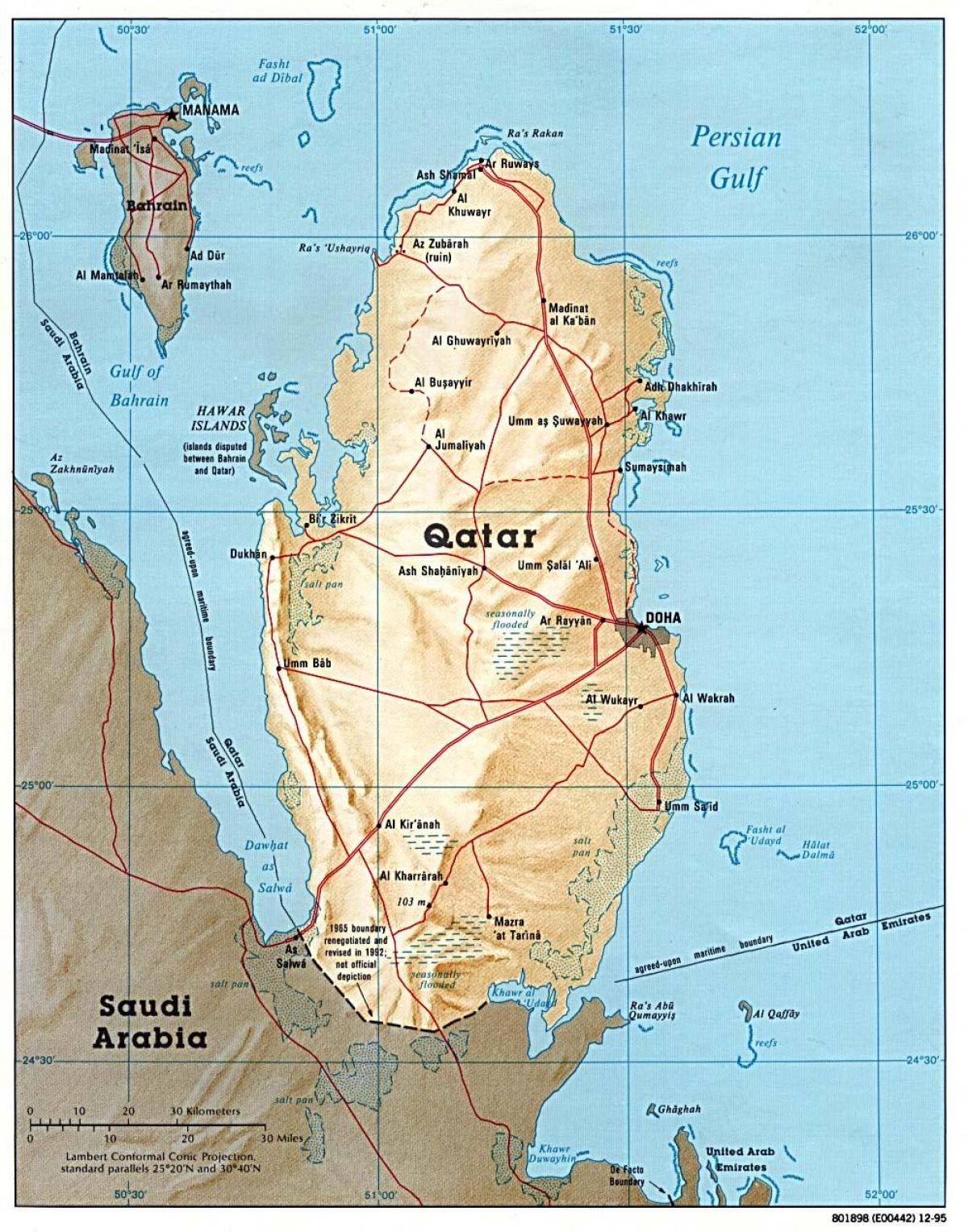 qatar completo mapa