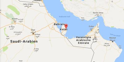 Mapa de doha qatar no mapa do mundo