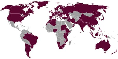 Qatar compañías aéreas destinos mapa