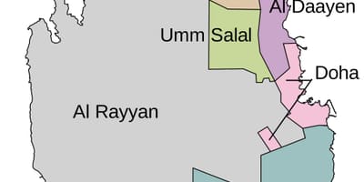 Mapa de qatar concello 