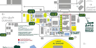 Mapa de qatar fundación